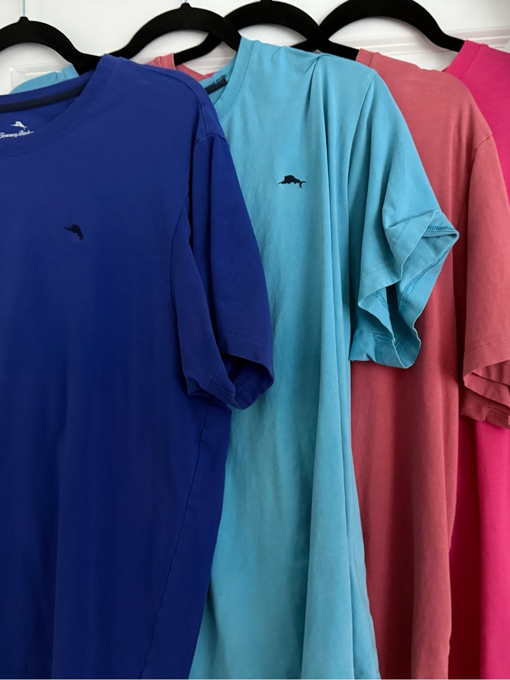 Men's Short-Sleeve Marlin Logo T-Shirt - Blue & Aqua, fuschia, royal blue